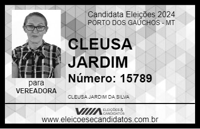 Candidato CLEUSA JARDIM 2024 - PORTO DOS GAÚCHOS - Eleições