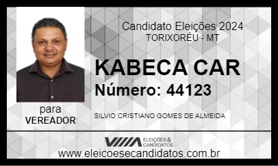 Candidato KBEÇA CAR 2024 - TORIXORÉU - Eleições