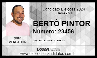 Candidato BERTÓ PINTOR 2024 - JUARA - Eleições