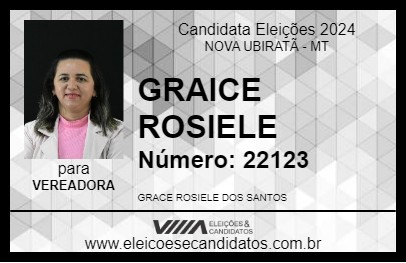 Candidato GRACE ROSIELE 2024 - NOVA UBIRATÃ - Eleições