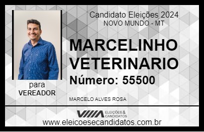 Candidato MARCELINHO VETERINARIO 2024 - NOVO MUNDO - Eleições