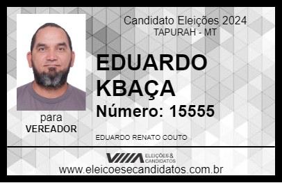 Candidato EDUARDO KBÇA 2024 - TAPURAH - Eleições