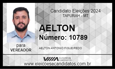 Candidato AELTON 2024 - TAPURAH - Eleições