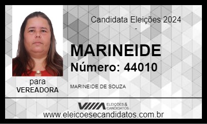 Candidato MARINEIDE 2024 - TAPURAH - Eleições