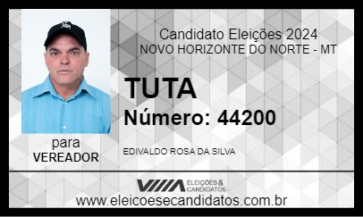 Candidato TUTA 2024 - NOVO HORIZONTE DO NORTE - Eleições