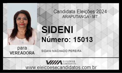 Candidato SIDENI 2024 - ARAPUTANGA - Eleições