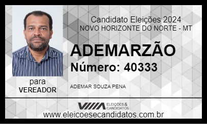 Candidato ADEMARZÃO 2024 - NOVO HORIZONTE DO NORTE - Eleições