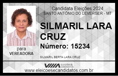 Candidato SILMARIL LARA CRUZ 2024 - SANTO ANTÔNIO DO LEVERGER - Eleições