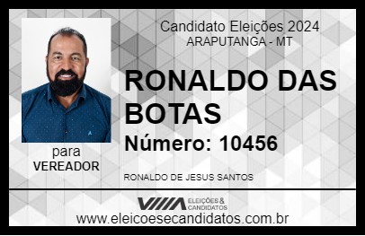 Candidato RONALDO DAS BOTAS 2024 - ARAPUTANGA - Eleições