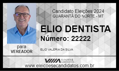 Candidato ELIO DENTISTA 2024 - GUARANTÃ DO NORTE - Eleições