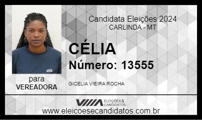 Candidato CÉLIA 2024 - CARLINDA - Eleições