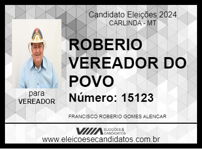 Candidato ROBÉRIO 2024 - CARLINDA - Eleições