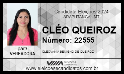 Candidato CLÉO QUEIROZ 2024 - ARAPUTANGA - Eleições