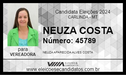 Candidato NEUZA COSTA 2024 - CARLINDA - Eleições