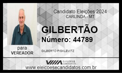 Candidato GILBERTÃO 2024 - CARLINDA - Eleições