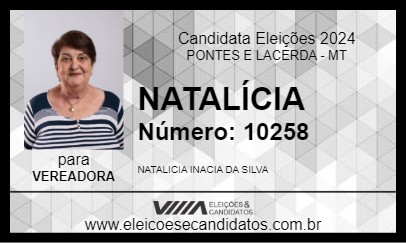 Candidato NATALÍCIA 2024 - PONTES E LACERDA - Eleições