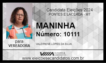 Candidato MANINHA 2024 - PONTES E LACERDA - Eleições