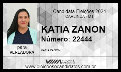 Candidato KATIA ZANON 2024 - CARLINDA - Eleições