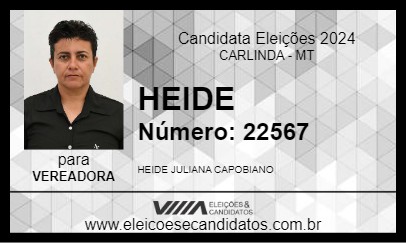 Candidato HEIDE 2024 - CARLINDA - Eleições