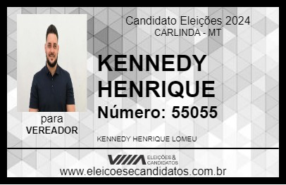 Candidato KENNEDY HENRIQUE 2024 - CARLINDA - Eleições