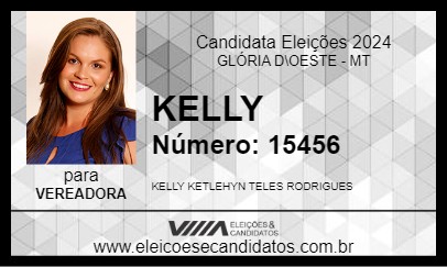 Candidato KELLY 2024 - GLÓRIA D\OESTE - Eleições