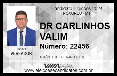 Candidato DR CARLINHOS VALIM 2024 - POXORÉU - Eleições