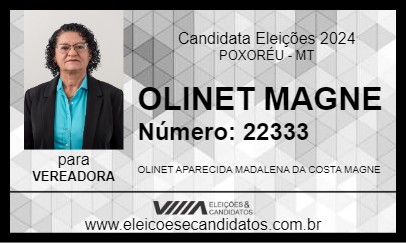 Candidato OLINET MAGNE 2024 - POXORÉU - Eleições