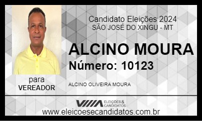 Candidato ALCINO MOURA 2024 - SÃO JOSÉ DO XINGU - Eleições