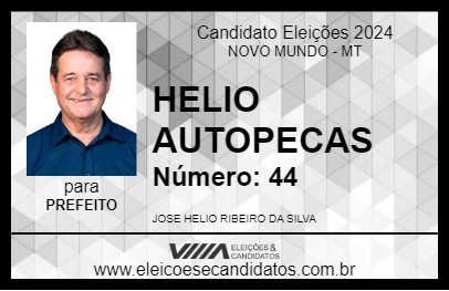 Candidato HELIO AUTOPECAS 2024 - NOVO MUNDO - Eleições