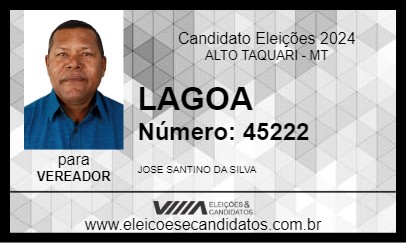 Candidato LAGOA 2024 - ALTO TAQUARI - Eleições