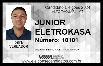 Candidato JUNIOR GERENTE 2024 - ALTO TAQUARI - Eleições