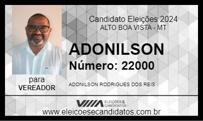 Candidato ADONILSON 2024 - ALTO BOA VISTA - Eleições