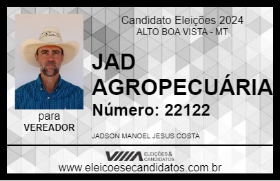 Candidato JADSON COSTA 2024 - ALTO BOA VISTA - Eleições