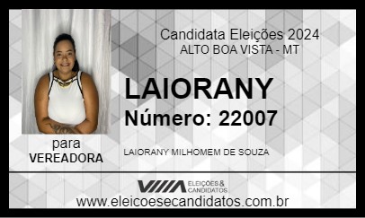 Candidato LAIORANY 2024 - ALTO BOA VISTA - Eleições