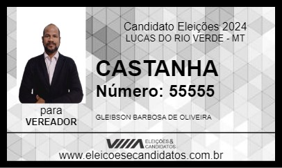 Candidato CASTANHA 2024 - LUCAS DO RIO VERDE - Eleições