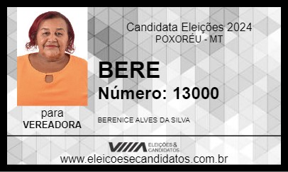 Candidato BERE 2024 - POXORÉU - Eleições