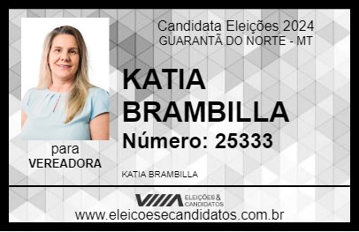 Candidato KATIA BRAMBILLA 2024 - GUARANTÃ DO NORTE - Eleições