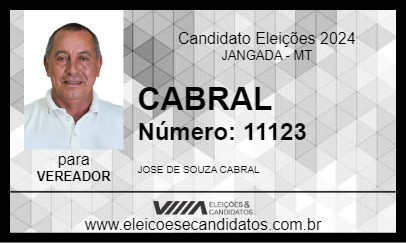 Candidato CABRAL 2024 - JANGADA - Eleições