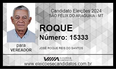 Candidato ROQUE 2024 - SÃO FÉLIX DO ARAGUAIA - Eleições