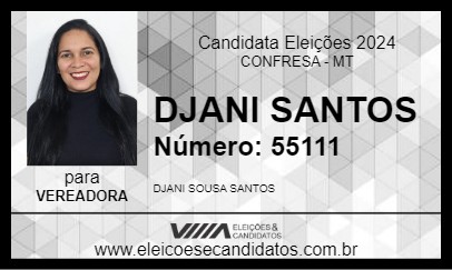 Candidato DJANI SANTOS 2024 - CONFRESA - Eleições