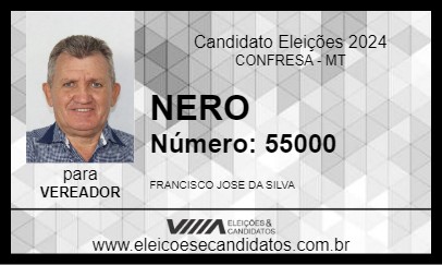 Candidato NERO 2024 - CONFRESA - Eleições