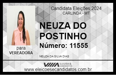 Candidato NEUZA DO POSTINHO 2024 - CARLINDA - Eleições