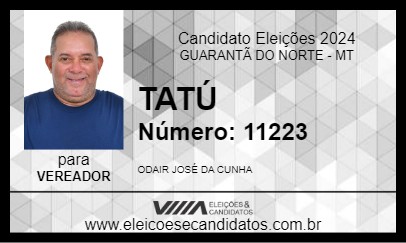 Candidato TATÚ 2024 - GUARANTÃ DO NORTE - Eleições