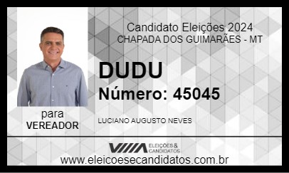 Candidato DUDU 2024 - CHAPADA DOS GUIMARÃES - Eleições