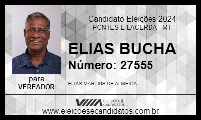 Candidato ELIAS BUCHA 2024 - PONTES E LACERDA - Eleições