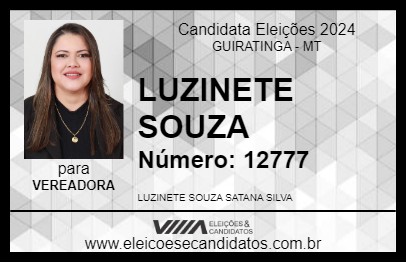 Candidato LUZINETE SOUZA 2024 - GUIRATINGA - Eleições