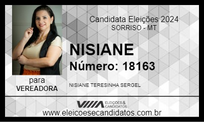 Candidato NISIANE 2024 - SORRISO - Eleições