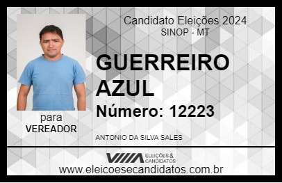 Candidato GUERREIRO AZUL 2024 - SINOP - Eleições