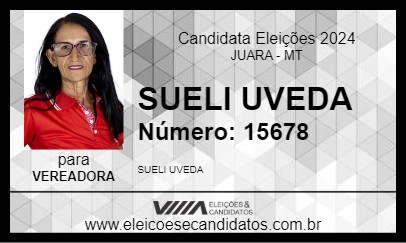 Candidato SUELI UVEDA 2024 - JUARA - Eleições