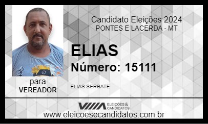 Candidato ELIAS 2024 - PONTES E LACERDA - Eleições